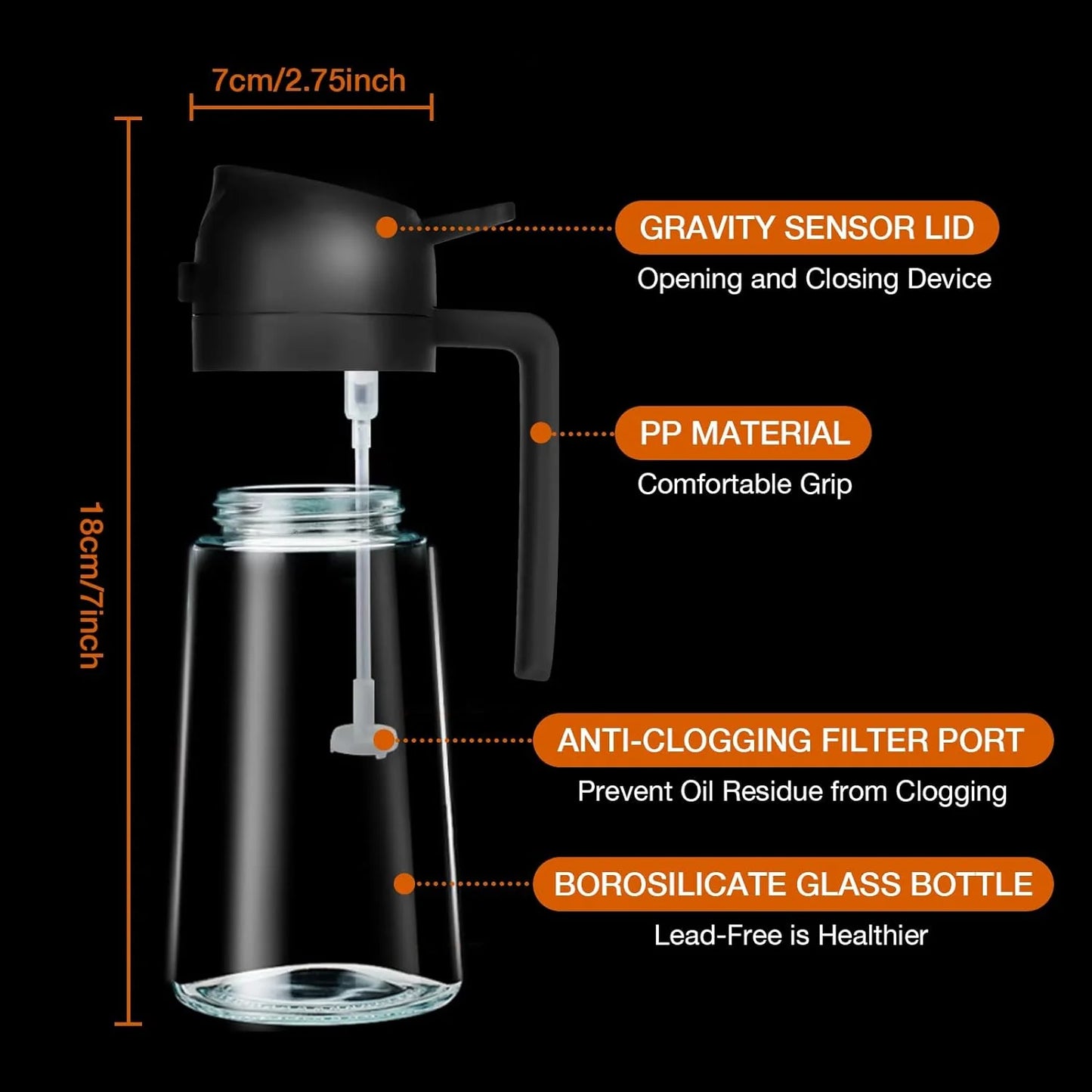 2-in-1 Oil Sprayer and Dispenser