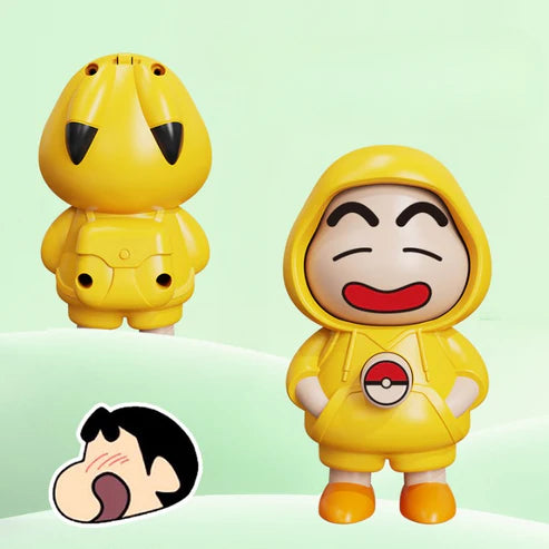Shinchan Rotating Face Keychain