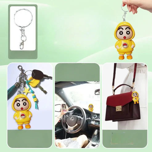 Shinchan Rotating Face Keychain