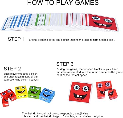 Emoji Face Matching Cube Game