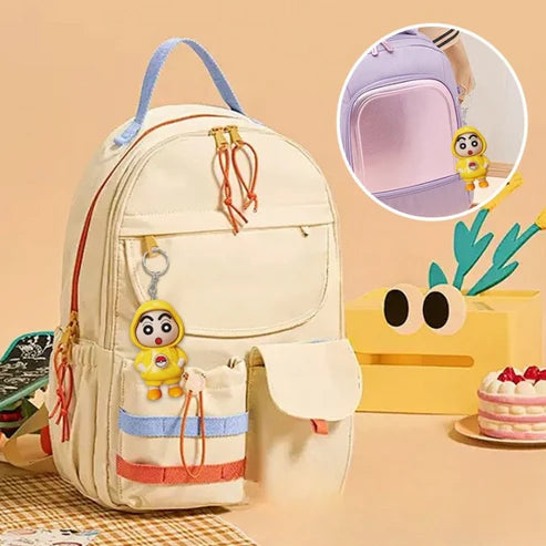 Shinchan Rotating Face Keychain