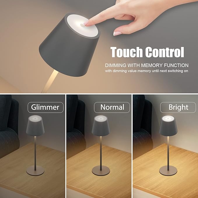 TouchGlow Rechargeable Table Lamp