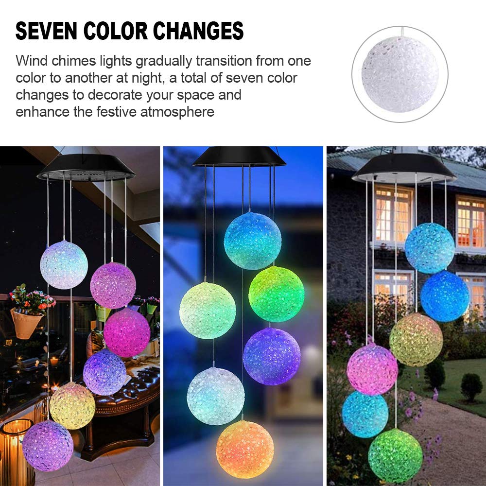 SunBell™ LED Solar Wind Chimes