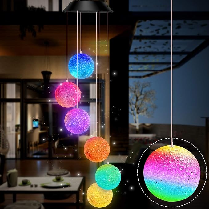 SunBell™ LED Solar Wind Chimes