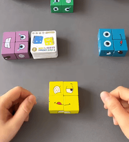 Emoji Face Matching Cube Game