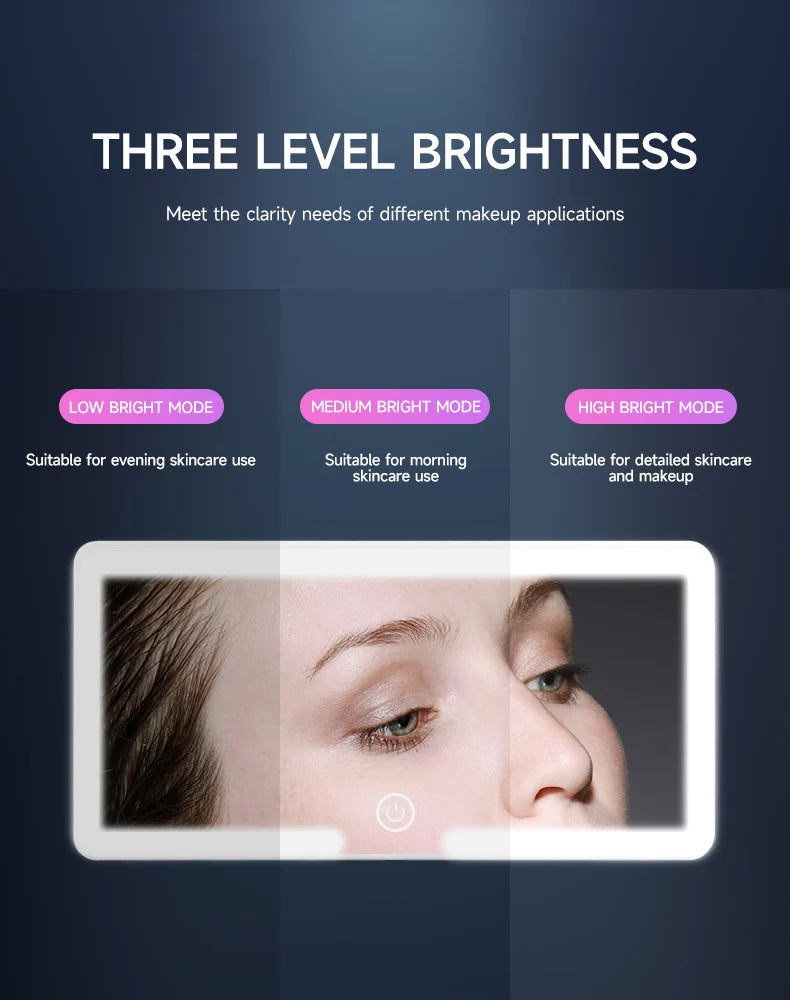 GlamGlow™️ LED Car Vanity Mirror