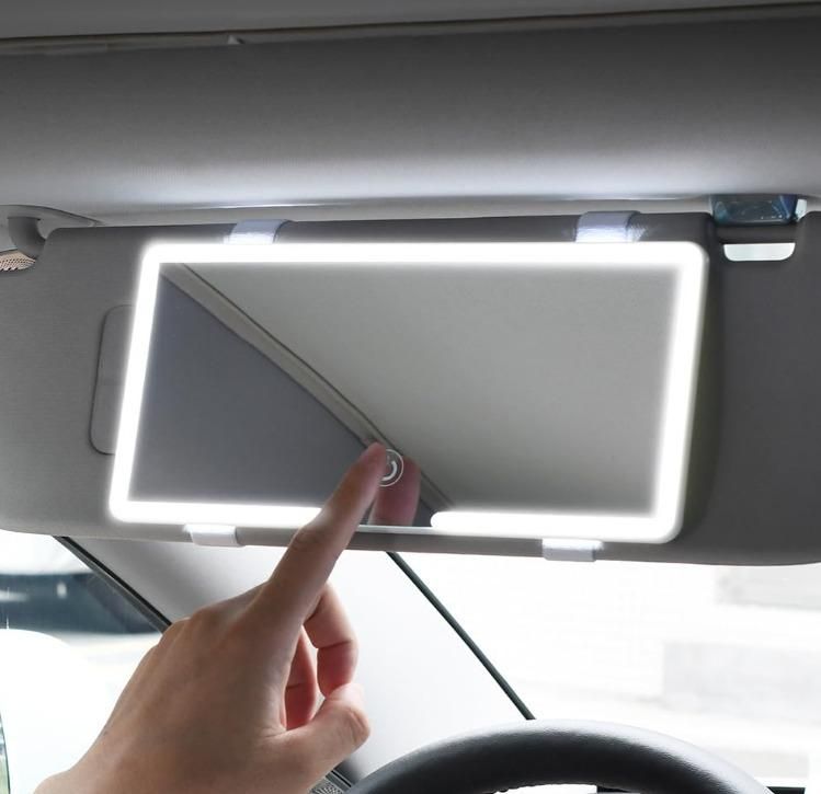 GlamGlow™️ LED Car Vanity Mirror