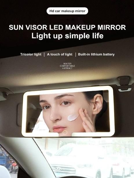 GlamGlow™️ LED Car Vanity Mirror