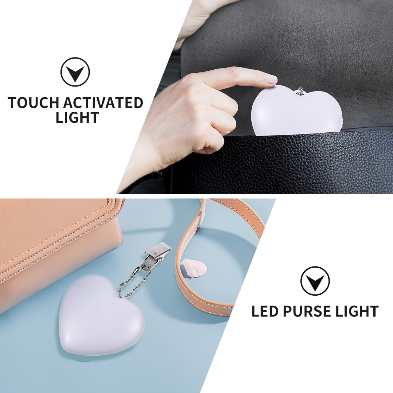 PurseHeart™ Rechargeable Handbag Light