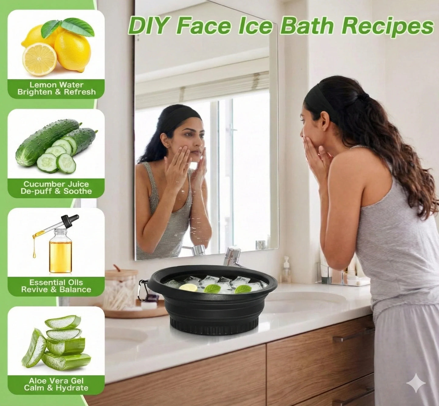 CryoBloom™ Foldable Ice Facial Bowl