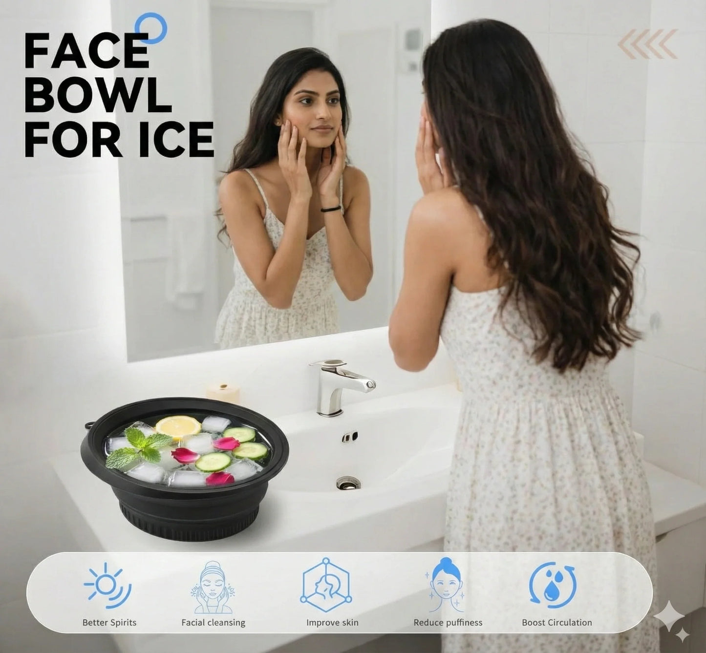 CryoBloom™ Foldable Ice Facial Bowl