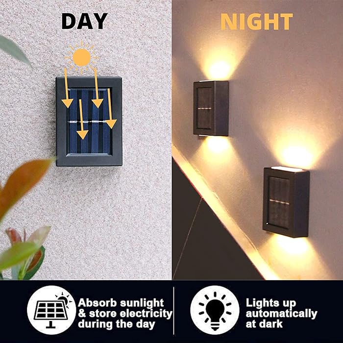 Solar Wall Light  Unique Up And Down Lights