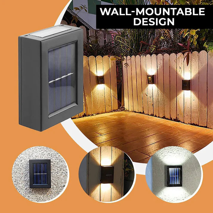 Solar Wall Light  Unique Up And Down Lights