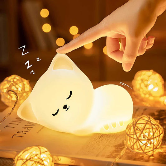 Sleeping Cat Silicone Lamp