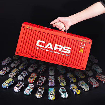 MiniMoto™ 48 Mini Pull-Back Cars with Built-In Garage Set🚗